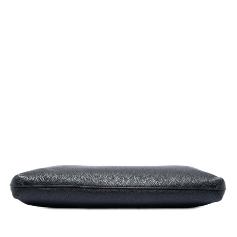 Gucci Leather Logo Clutch Black Leather Very good condition - Inside View