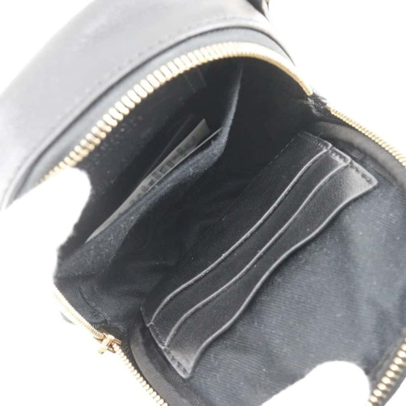 Versace Quilted Leather Medusa Belt Pouch Crossbody Black Leather Very good condition - Box View