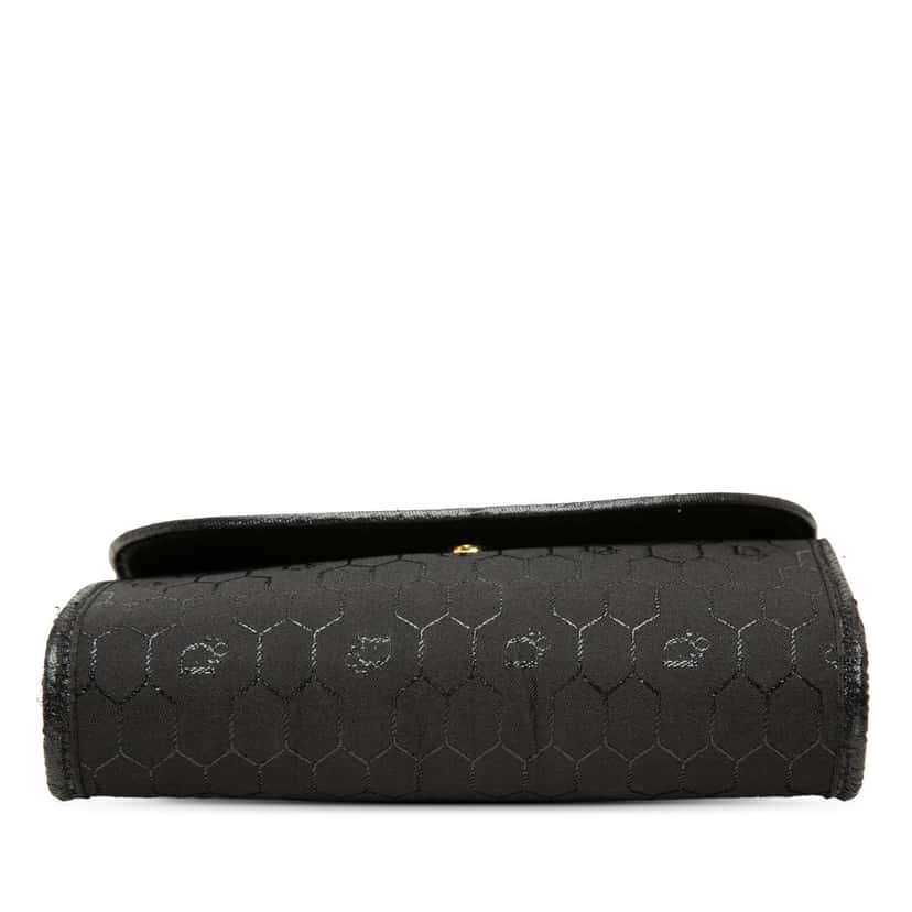 Dior Honeycomb Canvas Chain Flap Crossbody Black Very good condition - Inside View