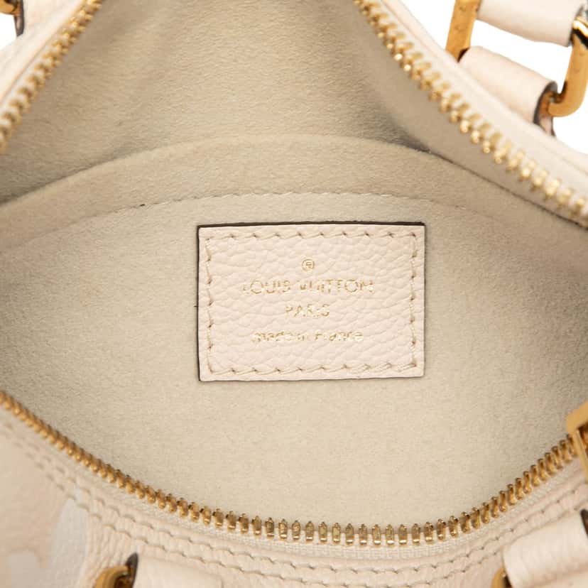 Louis Vuitton Monogram Empreinte Giant By The Pool Papillon BB Beige Leather Very good condition - Box View