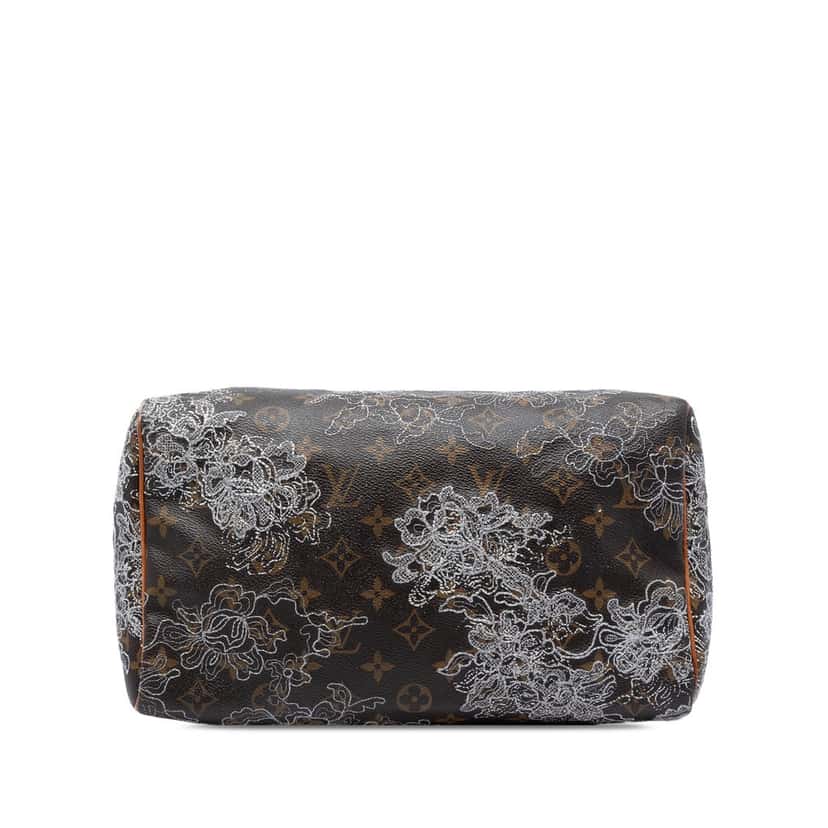 Louis Vuitton Monogram Dentelle Speedy 30 Brown Good condition - Inside View