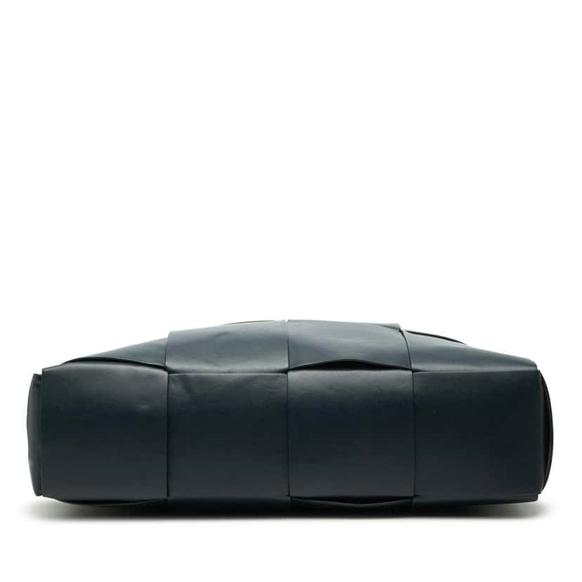 Bottega Veneta Large Leather Intrecciato The Arco Tote Blue Leather Very good condition - Inside View