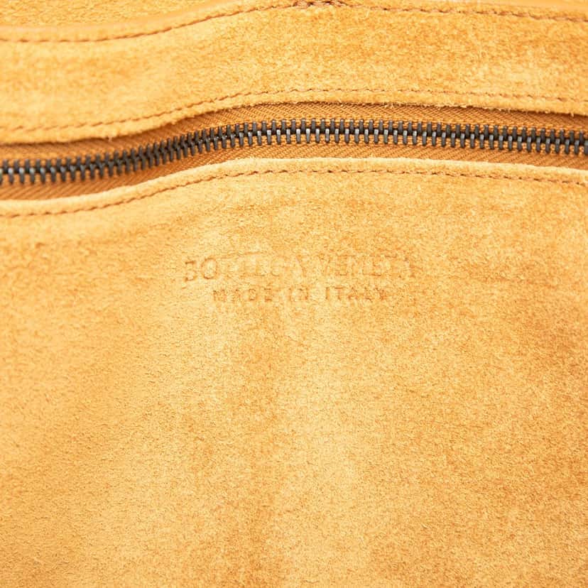 Bottega Veneta Large Leather Intrecciato The Arco Tote Blue Leather Very good condition - Box View