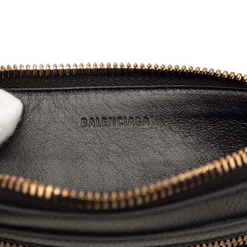 Balenciaga Grained Calfskin Neo Classic Pouch XS Black Leather Very good condition - Box View
