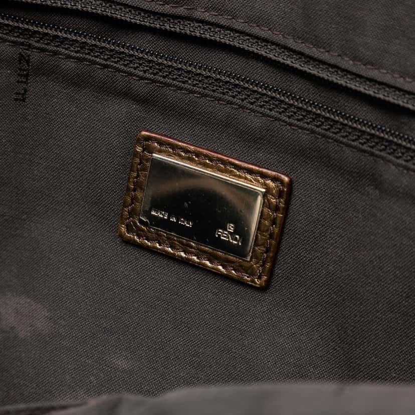 Fendi Zucchino Canvas Tote Beige Very good condition - Box View