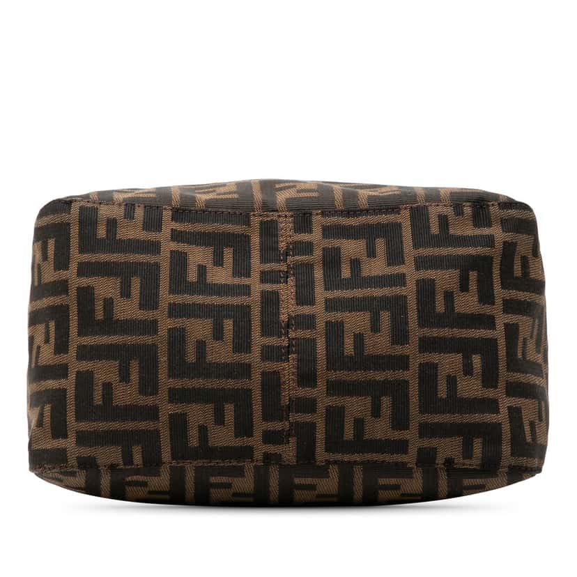 Fendi Zucca Canvas Double Flap Shoulder Bag Brown Very good condition - Inside View