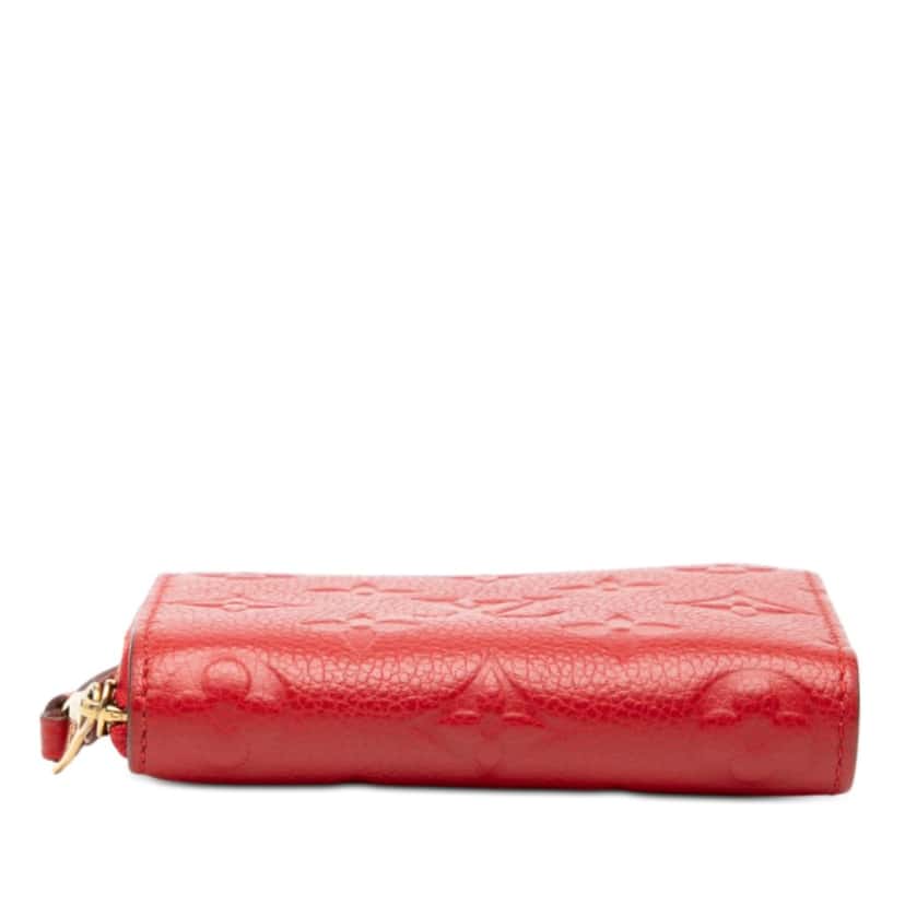 Louis Vuitton Monogram Empreinte Zippy Coin Purse Red Leather Very good condition - Inside View