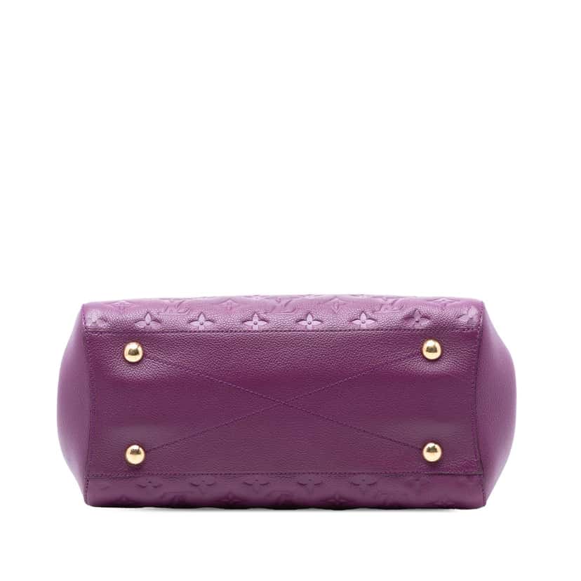 Louis Vuitton Monogram Empreinte Montaigne MM Purple Leather Very good condition - Inside View