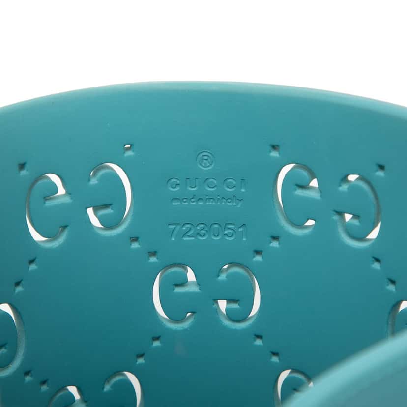 Gucci Kids GG Rubber Bucket Bag Blue Very good condition - Box View