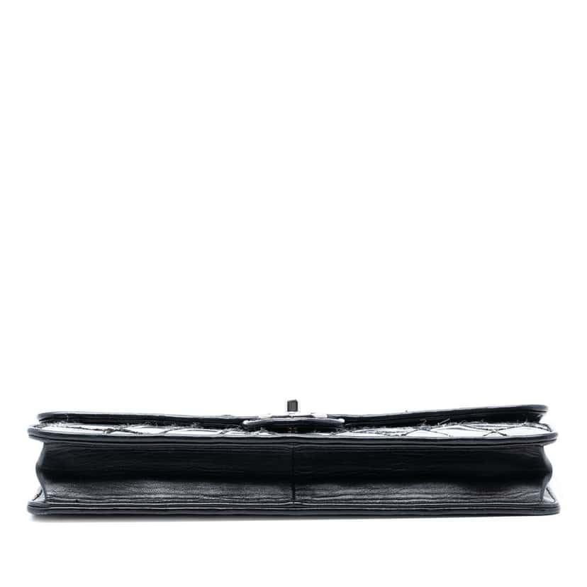 Chanel CC PVC Wool and Leather Scale East West Flap Black Plastic Very good condition - Inside View