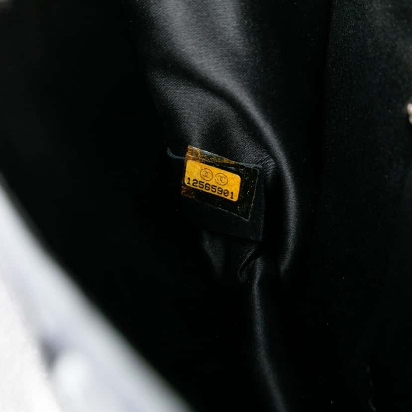 Chanel CC PVC Wool and Leather Scale East West Flap Black Plastic Very good condition - Box View