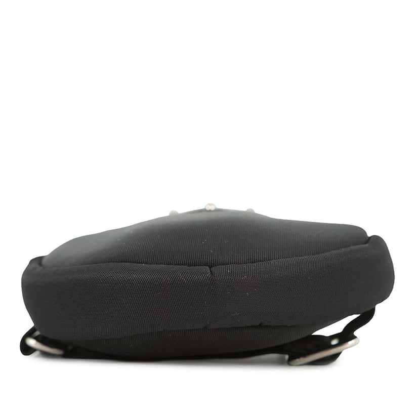 Prada Mini Tessuto Round Pouch Crossbody Black Very good condition - Inside View