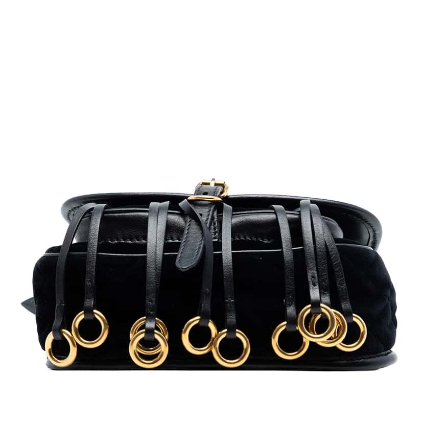 Prada Impuntu Velluto Corsaire Crossbody Black Very good condition - Inside View