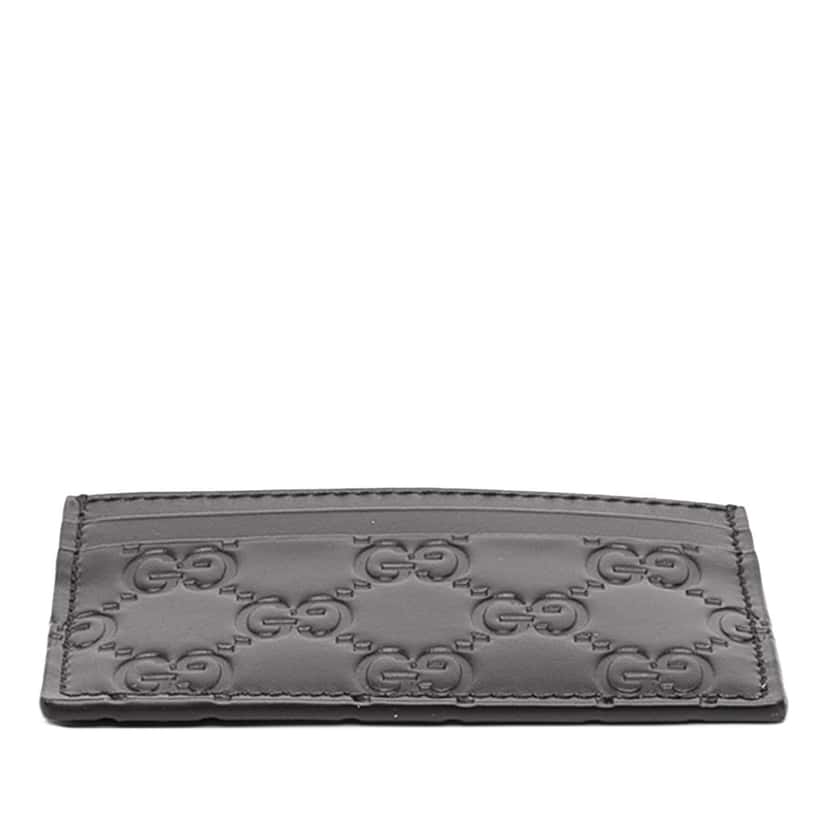 Gucci Guccissima Card Holder Black Leather Very good condition - Inside View