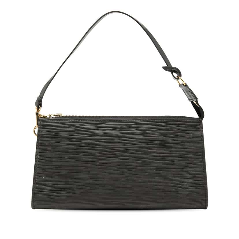 Louis Vuitton Epi Pochette Accessoires Black Leather Very good condition - Front View