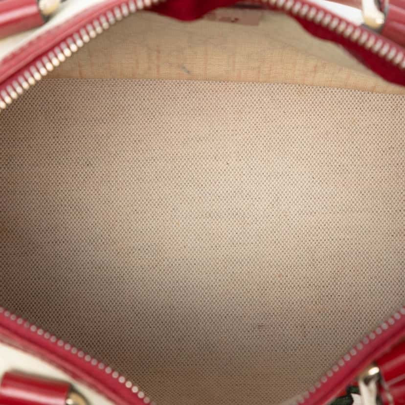 Gucci Small GG Supreme Joy Tattoo Heart Boston Bag White Very good condition - Model View