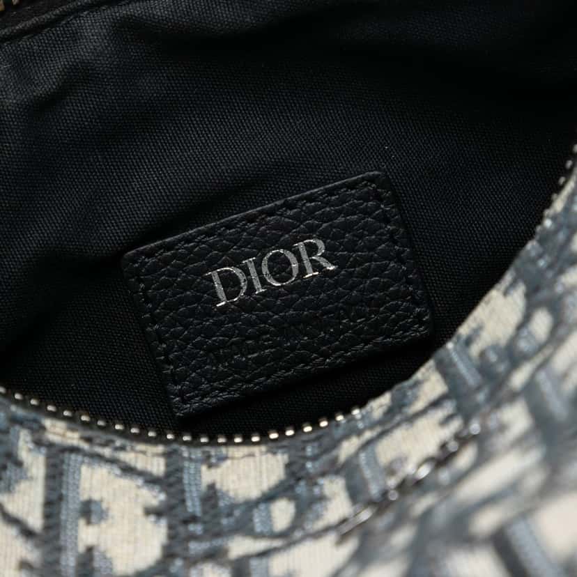 Dior Mini Oblique Canvas Roller Messenger Bag Blue Very good condition - Box View