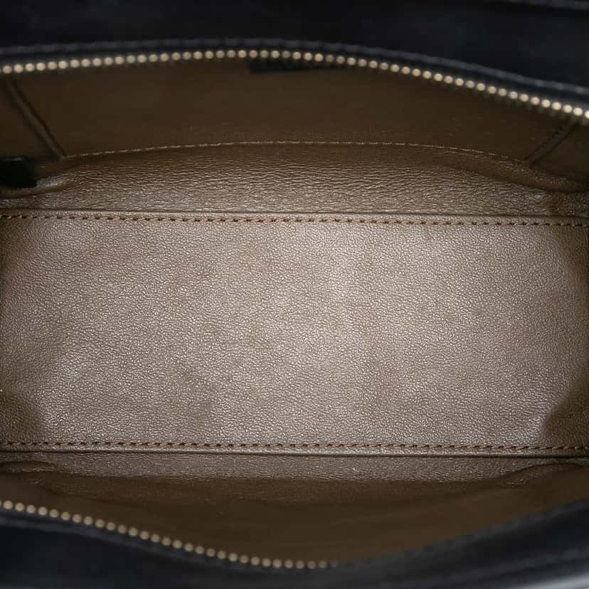 Celine Nano Tricolor Nubuck and Calfskin Luggage Tote Blue Leather Very good condition - Model View