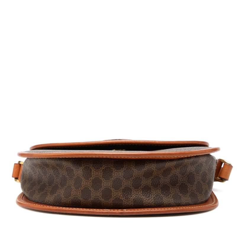 Celine Macadam Coated Canvas Crossbody Brown Very good condition - Inside View