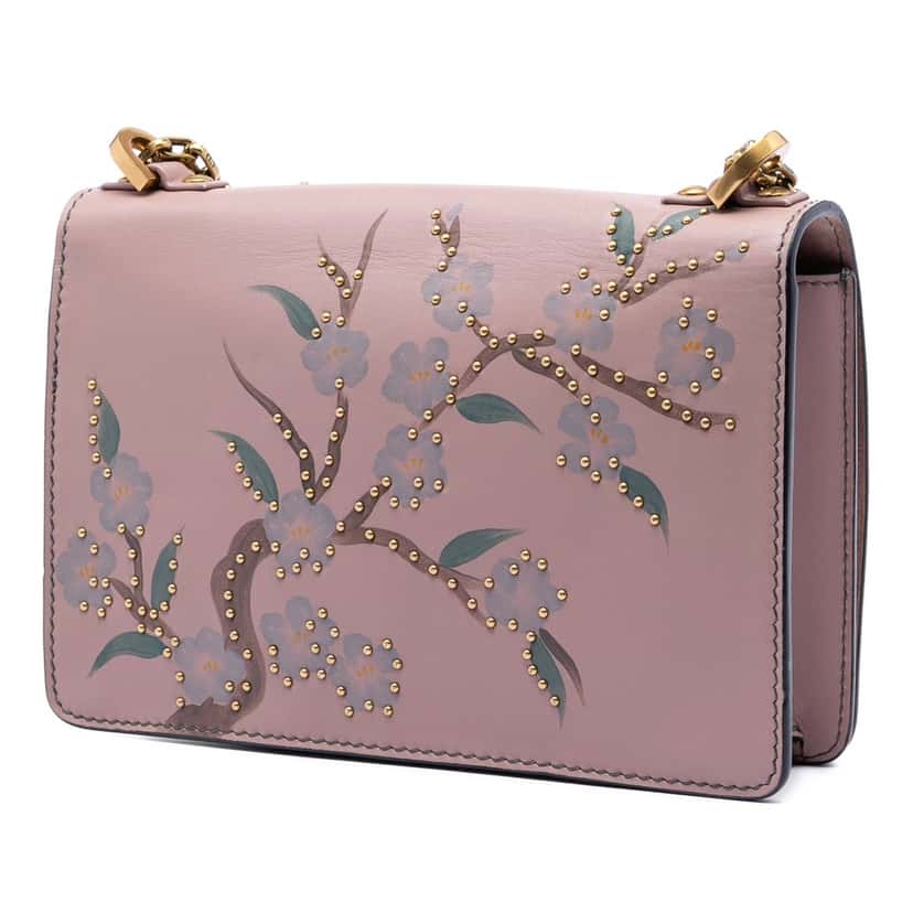 Dior Jardin Japonais Medium Calfskin JAdior Chain Flap Pink Leather Very good condition - Back View