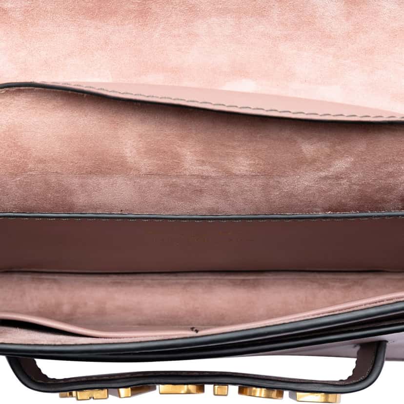 Dior Jardin Japonais Medium Calfskin JAdior Chain Flap Pink Leather Very good condition - Model View