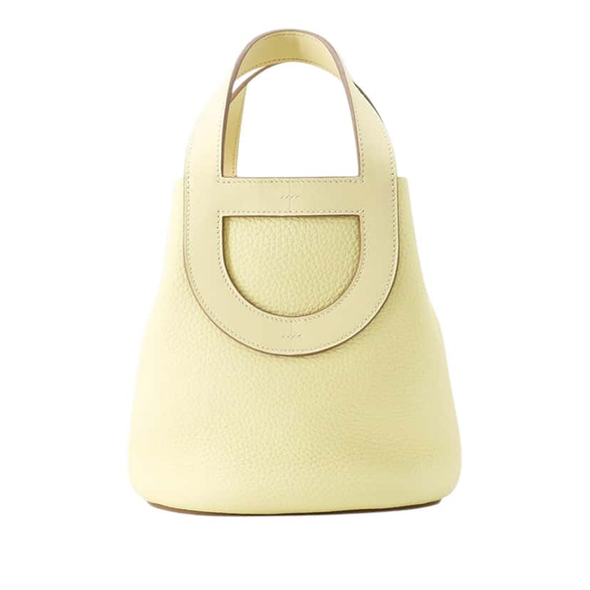 Hermès Clemence and Swift In The Loop 18 Yellow Leather Very good condition - Front View