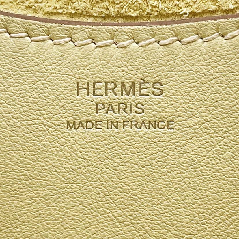 Hermès Clemence and Swift In The Loop 18 Yellow Leather Very good condition - Box View