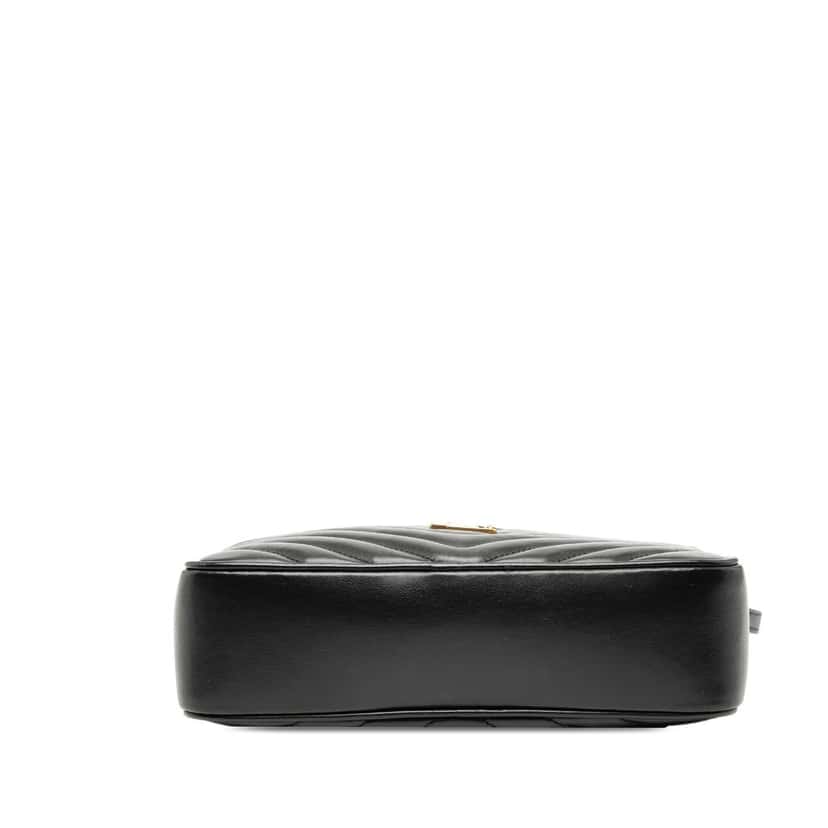 Saint Laurent Matelasse Leather Monogram Lou Camera Bag Black Leather Very good condition - Inside View