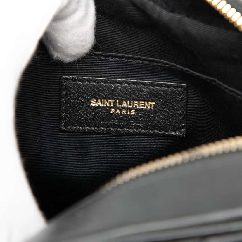 Saint Laurent Matelasse Leather Monogram Lou Camera Bag Black Leather Very good condition - Box View