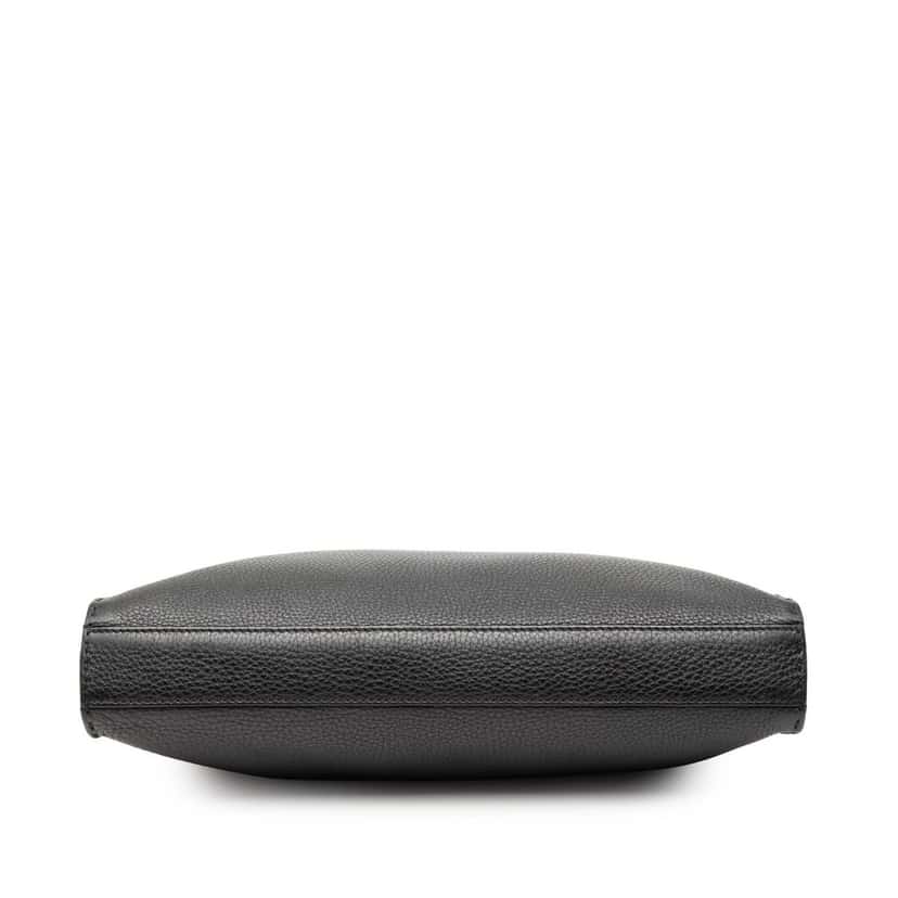 Fendi Large Leather Selleria Monster Peekaboo Iconic Fit Bag Black Leather Very good condition - Inside View