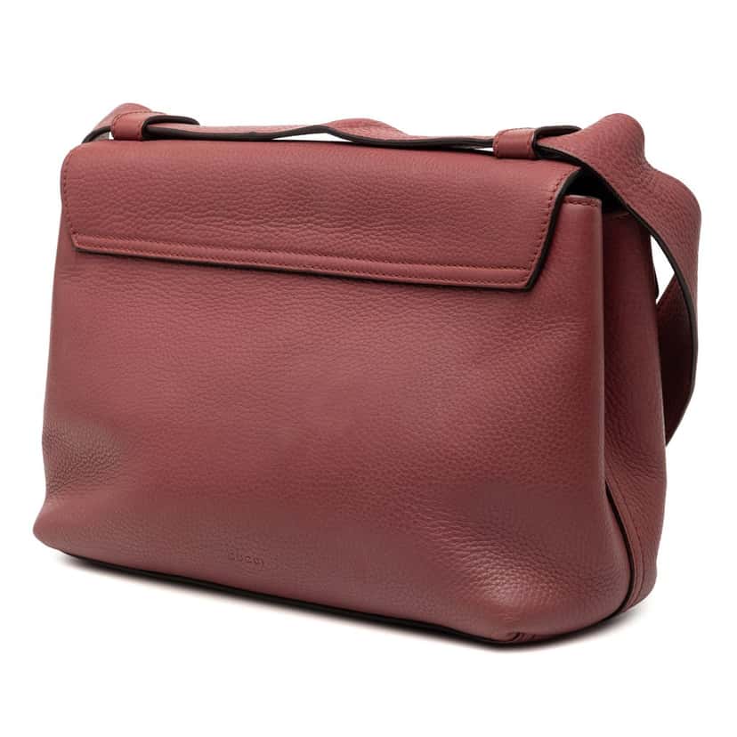 Gucci Small GG Marmont Leather Shoulder Bag Pink Leather Very good condition - Back View