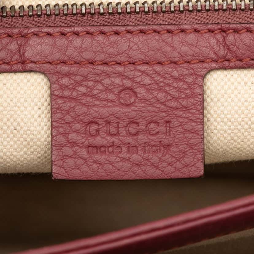 Gucci Small GG Marmont Leather Shoulder Bag Pink Leather Very good condition - Box View