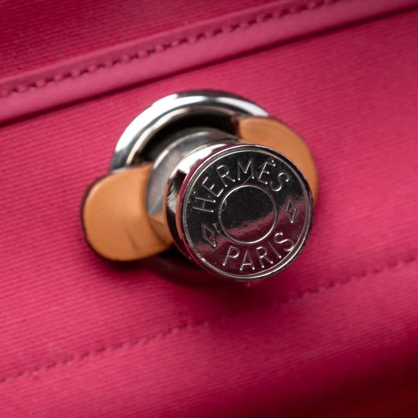 Hermès Toile Herbag Zip 39 Pink Very good condition - Box View