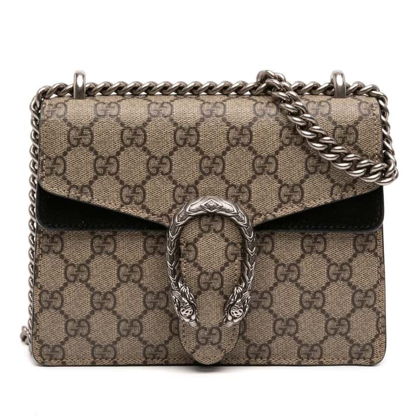 Gucci Small GG Supreme Dionysus Crossbody Beige Very good condition - Front View