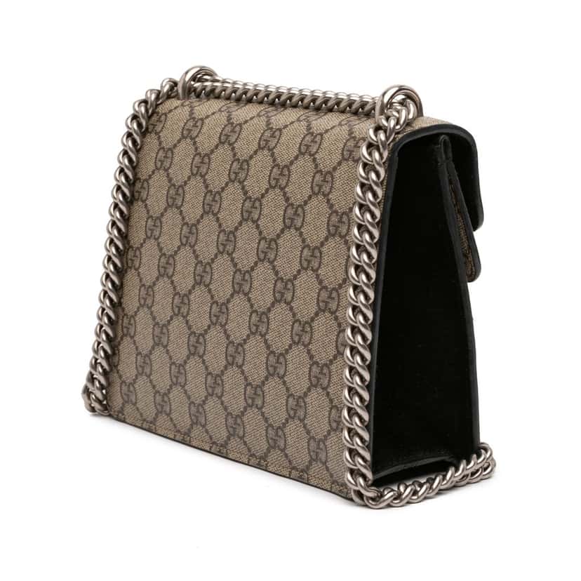 Gucci Small GG Supreme Dionysus Crossbody Beige Very good condition - Back View
