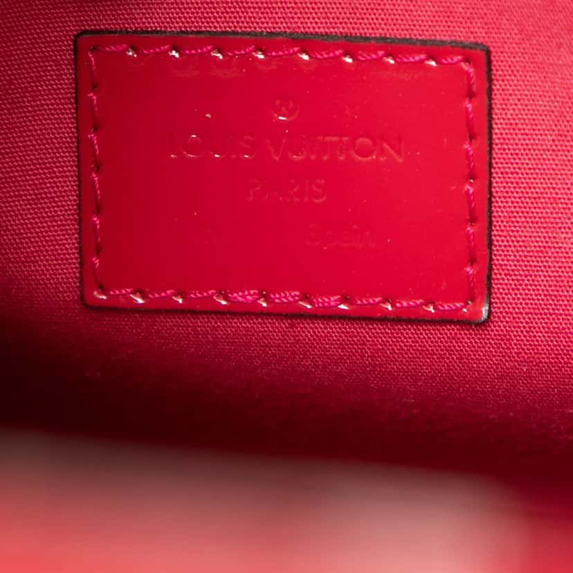 Louis Vuitton Monogram Vernis Montaigne BB Red Leather Very good condition - Box View