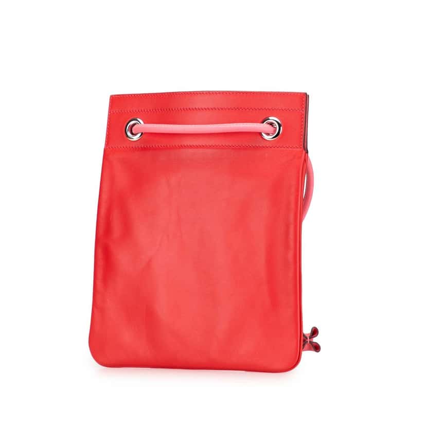 Hermès Mini Swift Aline Bag Red Leather Very good condition - Back View