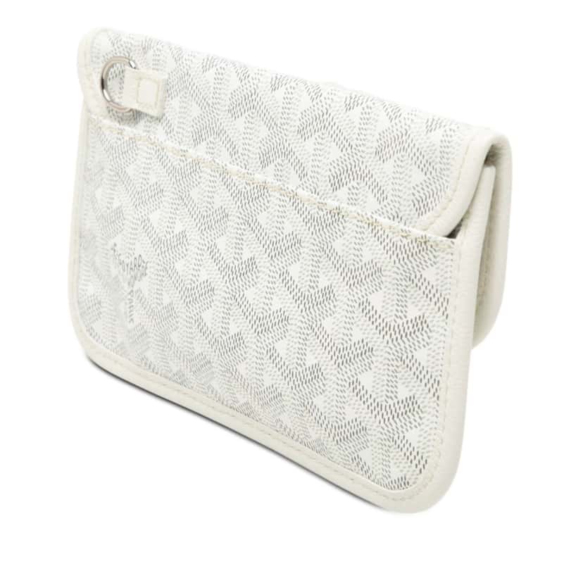 Goyard Goyardine Saint Louis Pouch White Very good condition - Back View