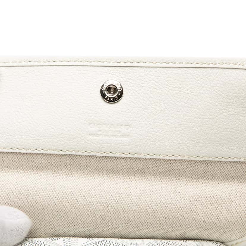 Goyard Goyardine Saint Louis Pouch White Very good condition - Model View