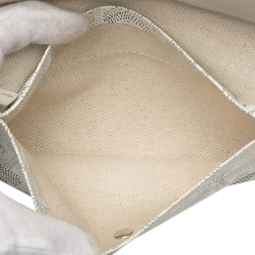 Goyard Goyardine Saint Louis Pouch White Very good condition - Box View