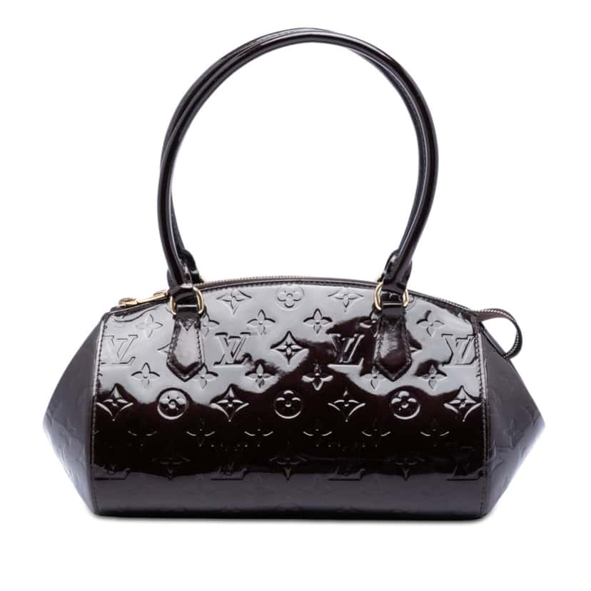 Louis Vuitton Monogram Vernis Sherwood PM Purple Leather Very good condition - Front View
