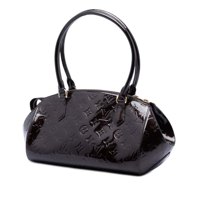 Louis Vuitton Monogram Vernis Sherwood PM Purple Leather Very good condition - Back View