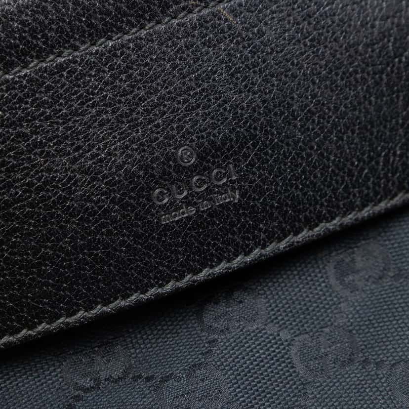 Gucci GG Canvas Double Pocket Belt Bag Blue Very good condition - Box View