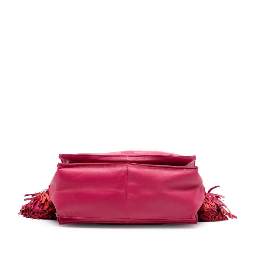 LOEWE Nappa Flamenco Tassel 22 Crossbody Pink Leather Very good condition - Inside View