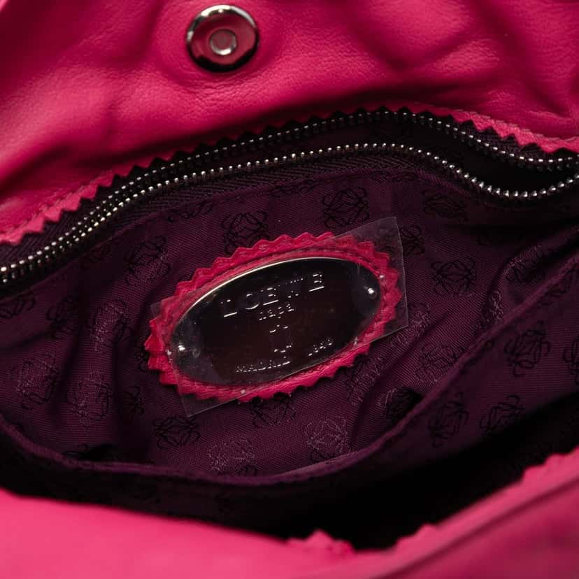 LOEWE Nappa Flamenco Tassel 22 Crossbody Pink Leather Very good condition - Box View