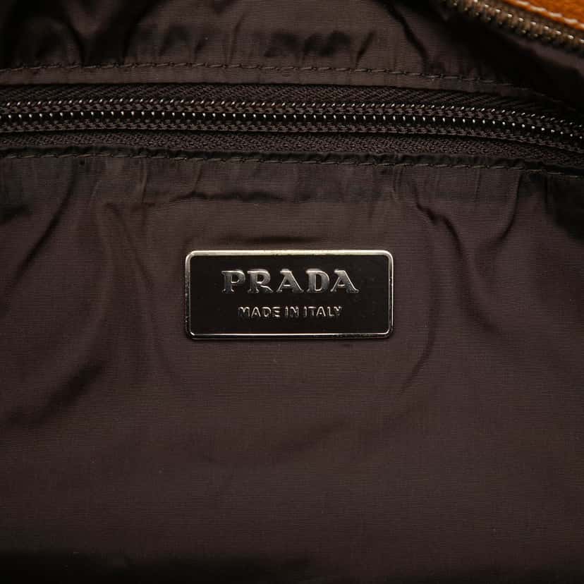 Prada Canvas Logo Crossbody Beige Very good condition - Box View