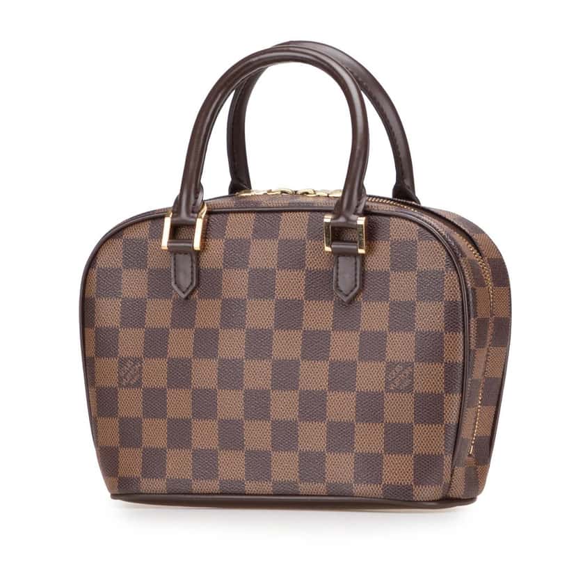 Louis Vuitton Damier Ebene Mini Sarria Brown Canvas Very good condition - Back View