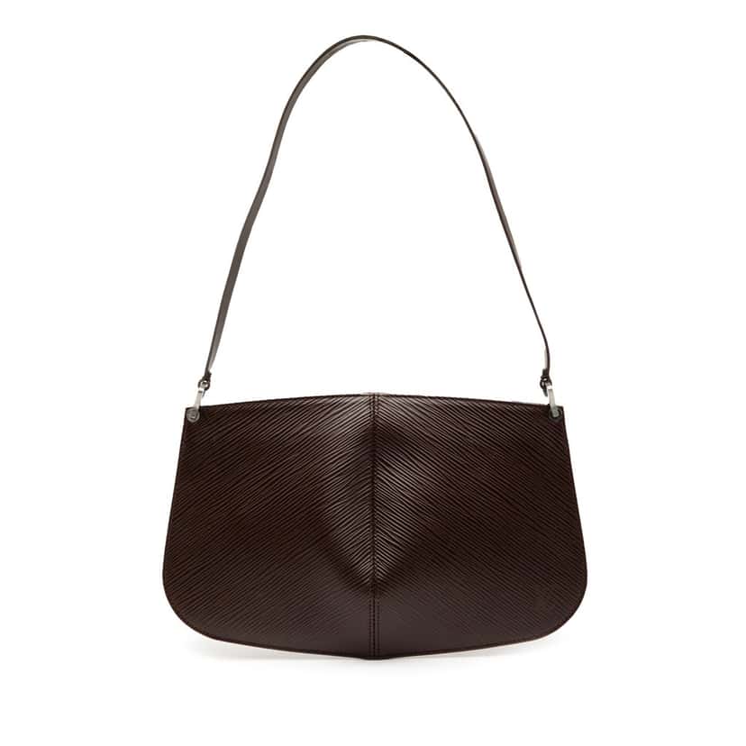 Louis Vuitton Epi Demi Lune Pochette Brown Leather Very good condition - Front View