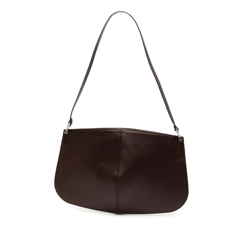 Louis Vuitton Epi Demi Lune Pochette Brown Leather Very good condition - Back View