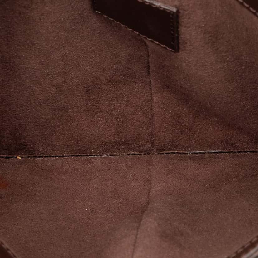 Louis Vuitton Epi Demi Lune Pochette Brown Leather Very good condition - Model View
